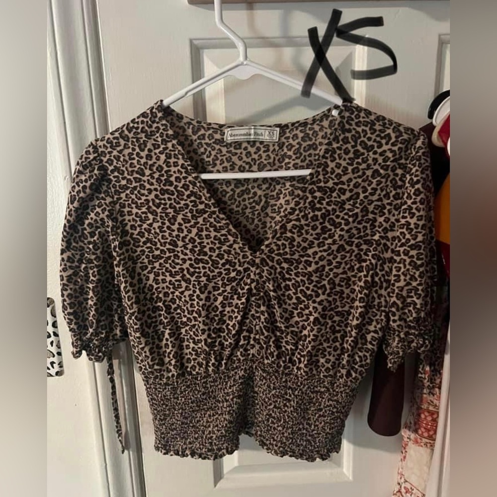 Cheetah print crop top